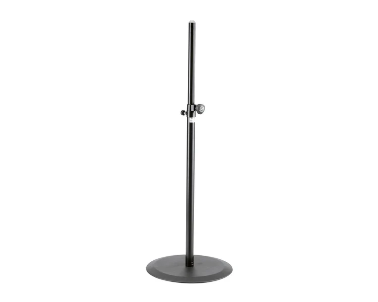K&M BLACK Round Heavy Base Telescopic Speaker Stand
